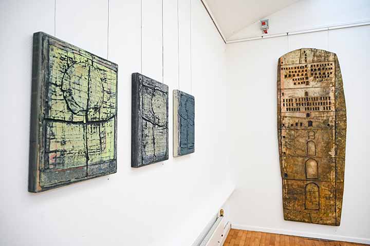 Impression aus der Jubiläumsausstellung im Kunstverein Coburg (Bild 1)