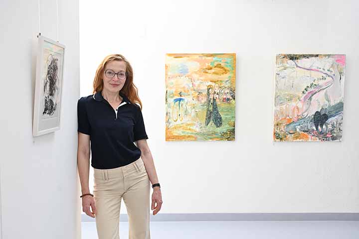 Impression aus der Ausstellung Mindscapes im Kunstverein Coburg (Bild 3)