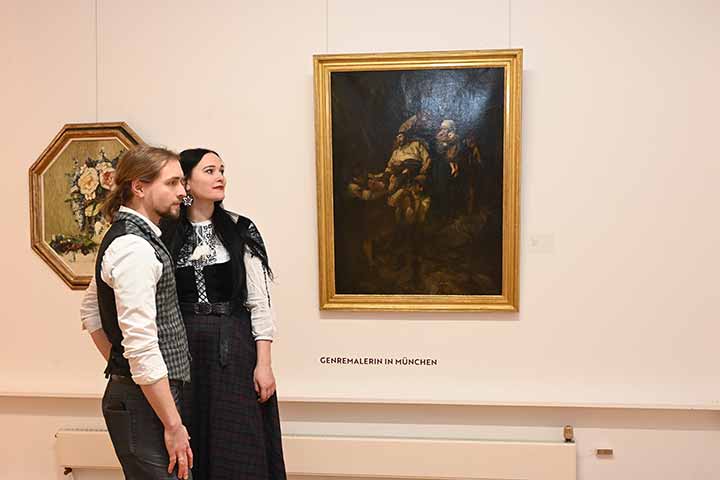 Impression aus der Ausstellung Dora Hitz im Kunstverein Coburg (Bild 7)