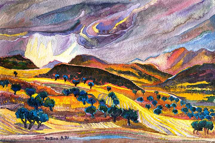 Aquarell von Bettina Heinen-Ayech