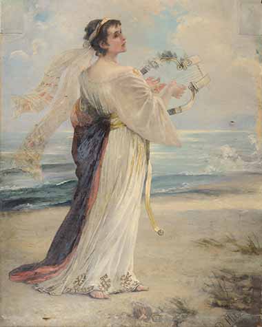 Dora Hitz: Carmen Sylva als Dichterin Sappho