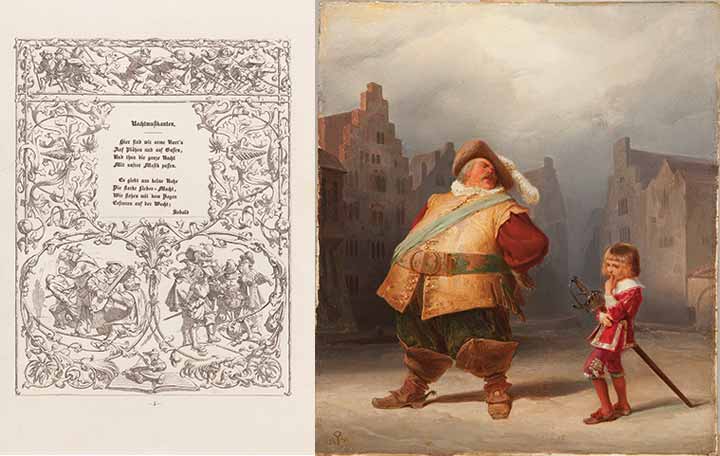 Adolph Schroedter: Falstaff und sein Page