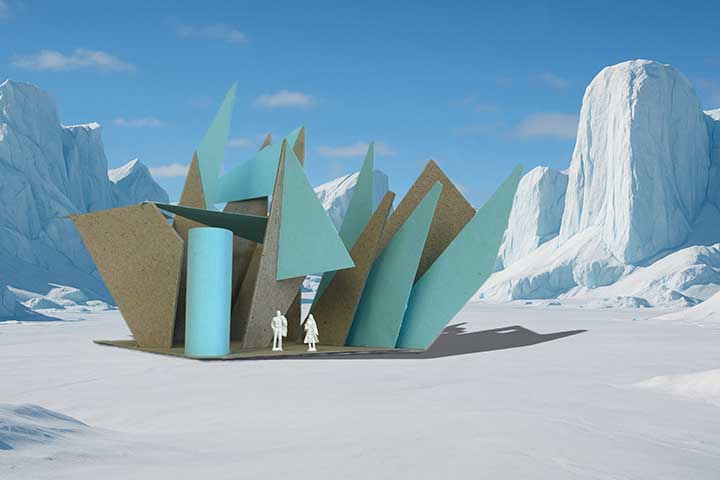 Architekturmodell aus der Ausstellung Junge Architektur-Visionen (Bild 1)