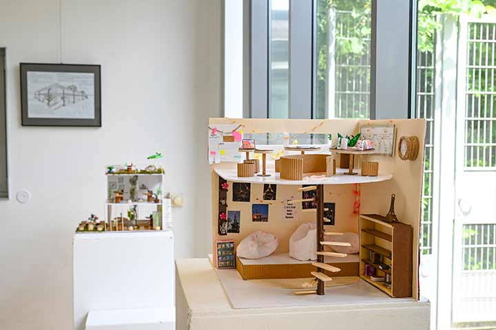 Impression aus der Ausstellung Junge Architektur-Visionen im Kunstverein Coburg (Bild 1)