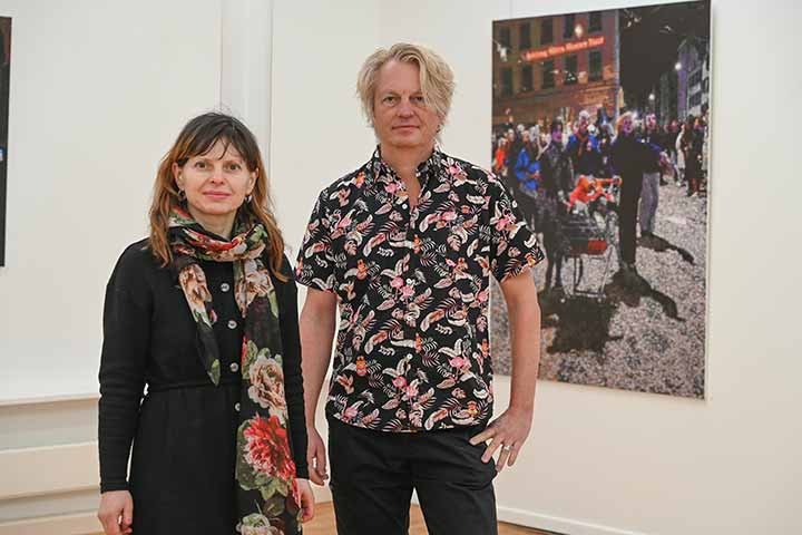 Impression der Vernissage der Ausstellung Römer + Römer im Kunstverein Coburg (Bild 1)