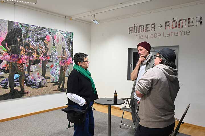 Impression der Vernissage der Ausstellung Römer + Römer im Kunstverein Coburg (Bild 15)