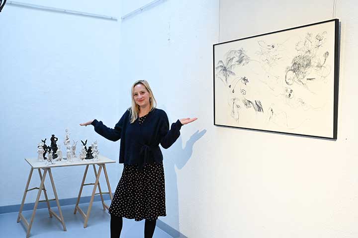 Werk aus der Ausstellung Nebensonnen von Simone Hamann und Ulla Reiter (Bild 13)