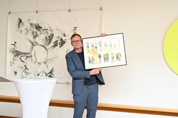 Impression aus der Ausstellung der Sommerakademie im Kunstverein Coburg (Bild 4)