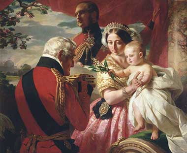 Gemälde von Franz Xaver Winterhalter mit Queen Victoria und Prinz Albert
