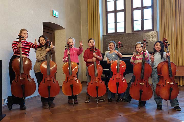 Cellovorspiel der Musikschule Coburg im Kunstverein
